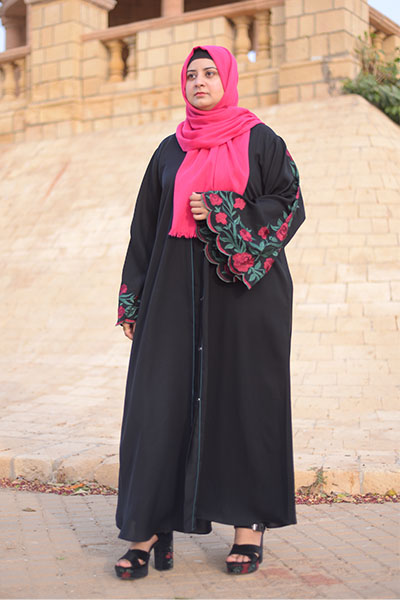 Rosella Embroidered Abaya Set