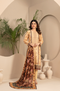 3 Piece Un-Stitched Collection By lawn Fabrics, Attractive & Elegant Lawn Collections.