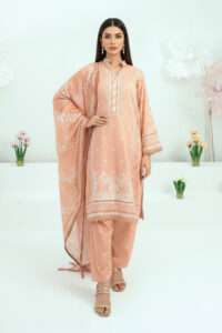 3 psc Unstitched Printed Lawn