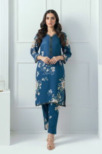 3 pcs Printed Premium Lawn Shirt Premium Dupatta-Lawn Trouser