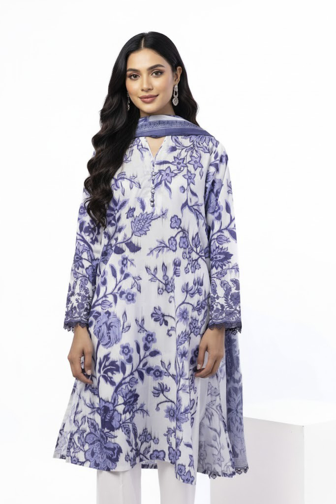 Embroidered Cambric Tailored 3 Piece (3)